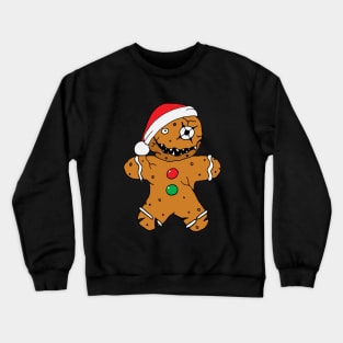 Evil Christmas Creepy Gingerbread Man Crewneck Sweatshirt